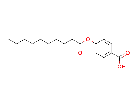 Molecular Structure of 86960-46-5 (4-Decanoyloxy benzoic acid)