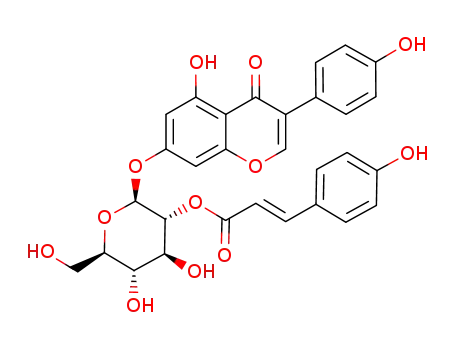 genistein 7-O-(2"-p-coumaroyl-β-D-glucopyranoside)