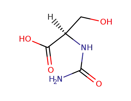 Molecular Structure of 24809-86-7 (D-Serine, N-(aminocarbonyl)-)