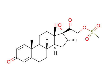 Methanesulfonic acid 2-((8S,10S,13S,14S,16R,17R)-17-hydroxy-10,13,16-trimethyl-3-oxo-6,7,8,10,12,13,14,15,16,17-decahydro-3H-cyclopenta[a]phenanthren-17-yl)-2-oxo-ethyl ester