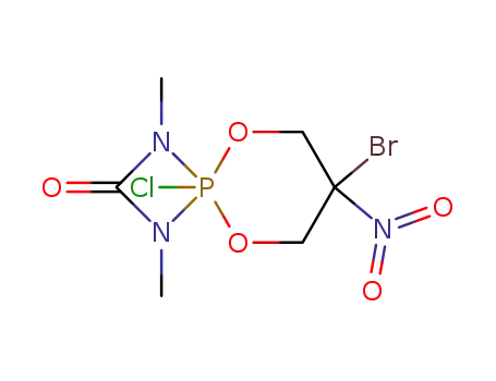 2-chlor-1,3-dimethyl-7-brom-7-nitro-1,3-diaza-5,9-dioxa-5λ5-phosphaspiro<3.5>nonan-4-on