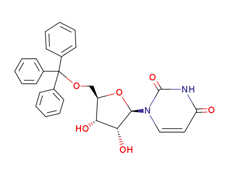Molecular Structure of 6554-10-5 (5'-O-TRITYLURIDINE)