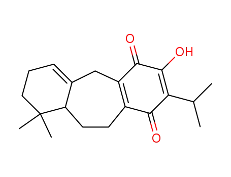 (+/-)-12-hydroxy-9(10->20)-5aH-abeo-abieta-1(10),8(9),12(13)-triene-11,14-dione