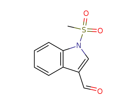 Molecular Structure of 118481-30-4 (1-(methylsulfonyl)indole-3-carboxaldehyde)