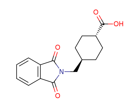 Cyclohexanecarboxylic acid,  4-[(1,3-dihydro-1,3-dioxo-2H-isoindol-2-yl)methyl]-, trans-