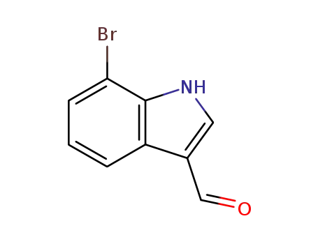 Molecular Structure of 115666-21-2 (7-BROMO-1H-INDOLE-3-CARBALDEHYDE)