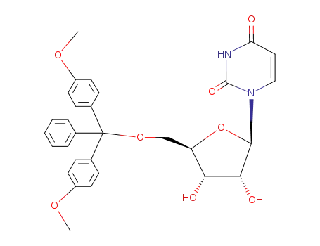 Molecular Structure of 81246-79-9 (5'-O-(4,4'-Dimethoxytrityl)uridine)