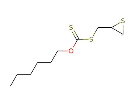 Dithiocarbonic acid O-hexyl ester S-thiiranylmethyl ester