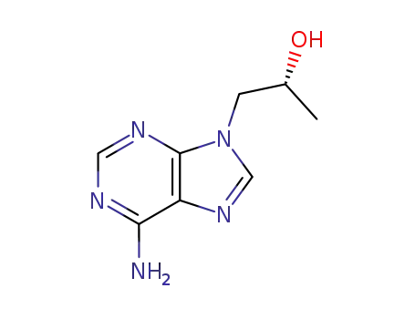 Molecular Structure of 14047-28-0 ((R)-(+)-9-(2-Hydroxypropyl)adenine)