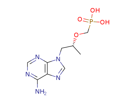 147127-20-6,Tenofovir,(R)-9-[2-(phosphonomethoxy)propyl]adenine;Tenofovir disoproxil fumarate and intermediates;Phosphonic acid, (((1R)-2-(6-amino-9H-purin-9-yl)-1-methylethoxy)methyl)-;[(2R)-1-(6-aminopurin-9-yl)propan-2-yl]oxymethylphosphonic acid;Phosphonic acid, ((2-(6-amino-9H-purin-9-yl)-1-methylethoxy)methyl)-, (R)-;