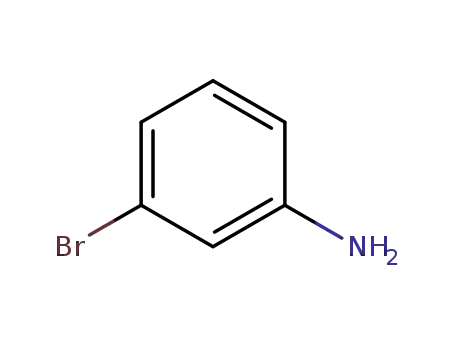 Molecular Structure of 591-19-5 (3-Bromoaniline)