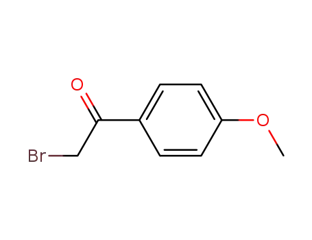 Molecular Structure of 2632-13-5 (2-Bromo-4'-methoxyacetophenone)