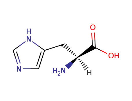 Molecular Structure of 71-00-1 (Histidine)