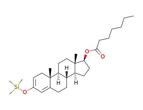 Heptanoic acid (8R,9S,10R,13S,14S,17S)-10,13-dimethyl-3-trimethylsilanyloxy-6,7,8,9,10,11,12,13,14,15,16,17-dodecahydro-1H-cyclopenta[a]phenanthren-17-yl ester
