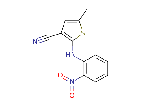 5-Methyl-2-[(2-nitrophenyl)amino]thiophene-3-carbonitrile(138564-59-7)