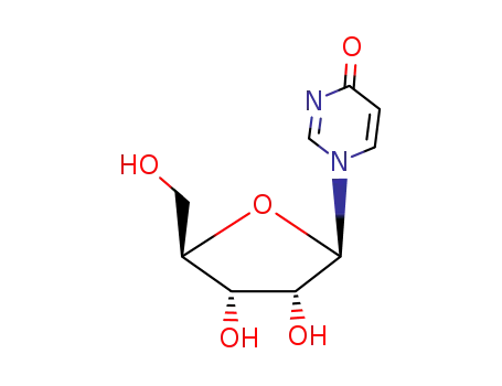 Molecular Structure of 21052-20-0 (1-beta-D-Ribofuranosyl-4(1H)-pyrimidinone)