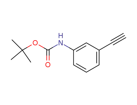 Molecular Structure of 185619-66-3 (Carbamic acid, (3-ethynylphenyl)-, 1,1-dimethylethyl ester (9CI))
