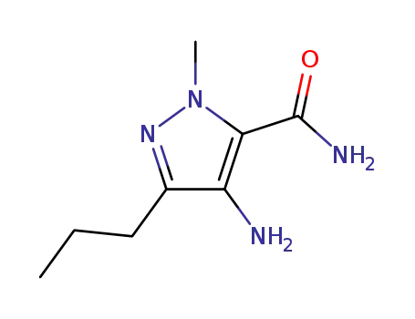 Molecular Structure of 139756-02-8 (4-Amino-1-methyl-3-propyl-5-pyrazolecarboxamide)