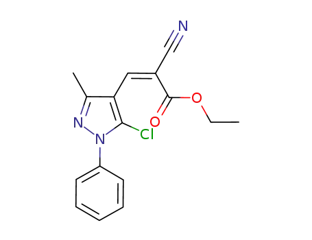 (Z)-3-(5-Chloro-3-methyl-1-phenyl-1H-pyrazol-4-yl)-2-cyano-acrylic acid ethyl ester