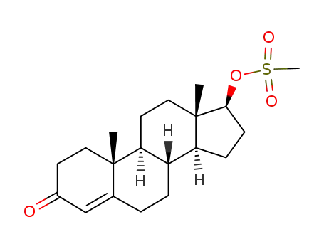 Methanesulfonic acid (8R,9S,10R,13S,14S,17S)-10,13-dimethyl-3-oxo-2,3,6,7,8,9,10,11,12,13,14,15,16,17-tetradecahydro-1H-cyclopenta[a]phenanthren-17-yl ester