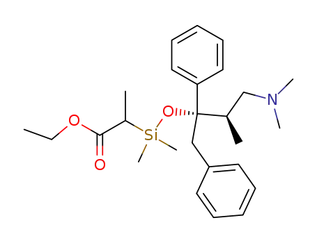 2-[((1S,2R)-1-Benzyl-3-dimethylamino-2-methyl-1-phenyl-propoxy)-dimethyl-silanyl]-propionic acid ethyl ester