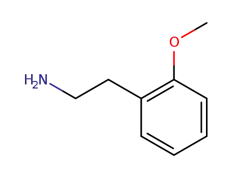 Molecular Structure of 2045-79-6 (2-Methoxyphenethylamine)