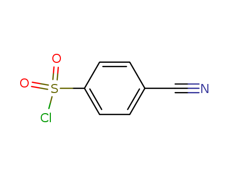 49584-26-1,4-CYANOBENZENESULFONYL CHLORIDE  97,Benzenesulfonylchloride, p-cyano- (6CI);4-(Chlorosulfonyl)benzonitrile;4-Cyanobenzene-1-sulfonyl chloride;4-Cyanophenylsulfonyl chloride;NSC 210267;p-Cyanobenzenesulfonyl chloride;p-Cyanophenylsulfonyl chloride;