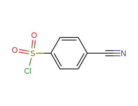 Molecular Structure of 49584-26-1 (4-CYANOBENZENESULFONYL CHLORIDE  97)