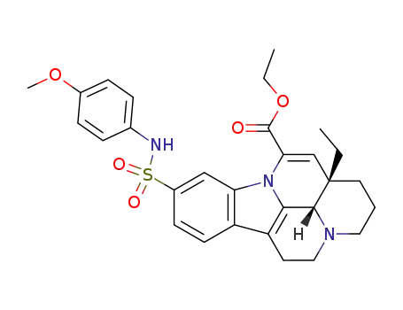 (11aS,11bS)-11a-Ethyl-8-(4-methoxy-phenylsulfamoyl)-2,3,4,5,11a,11b-hexahydro-1H-3a,9b-diaza-benzo[cd]fluoranthene-10-carboxylic acid ethyl ester