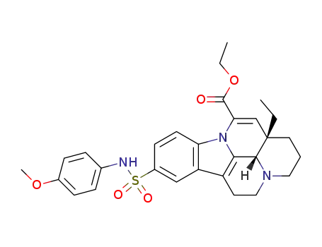 (11aS,11bS)-11a-Ethyl-7-(4-methoxy-phenylsulfamoyl)-2,3,4,5,11a,11b-hexahydro-1H-3a,9b-diaza-benzo[cd]fluoranthene-10-carboxylic acid ethyl ester