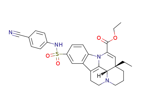 (11aS,11bS)-7-(4-Cyano-phenylsulfamoyl)-11a-ethyl-2,3,4,5,11a,11b-hexahydro-1H-3a,9b-diaza-benzo[cd]fluoranthene-10-carboxylic acid ethyl ester