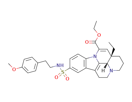 (11aS,11bS)-11a-Ethyl-7-[2-(4-methoxy-phenyl)-ethylsulfamoyl]-2,3,4,5,11a,11b-hexahydro-1H-3a,9b-diaza-benzo[cd]fluoranthene-10-carboxylic acid ethyl ester