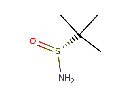 Molecular Structure of 196929-78-9 ((R)-(+)-2-Methyl-2-propanesulfinamide)