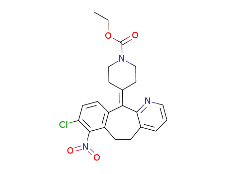 4-(8-Chloro-7-nitro-5,6-dihydro-benzo[5,6]cyclohepta[1,2-b]pyridin-11-ylidene)-piperidine-1-carboxylic acid ethyl ester