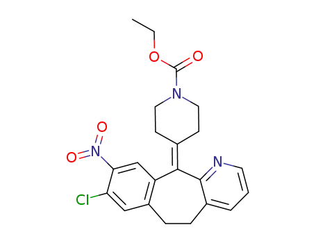 4-(8-Chloro-9-nitro-5,6-dihydro-benzo[5,6]cyclohepta[1,2-b]pyridin-11-ylidene)-piperidine-1-carboxylic acid ethyl ester