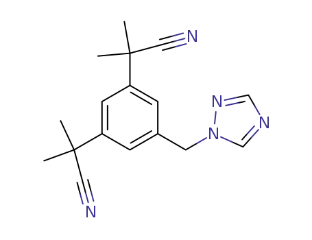 Molecular Structure of 120511-73-1 (Anastrozole)