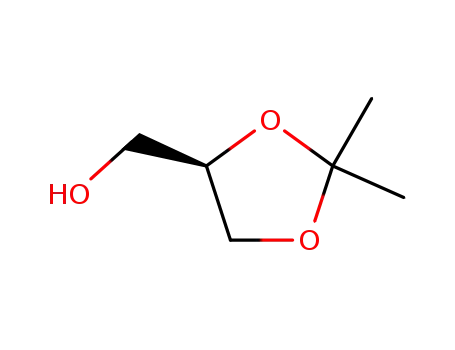 Molecular Structure of 14347-78-5 ((R)-(-)-2,2-Dimethyl-1,3-dioxolane-4-methanol)