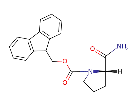 Molecular Structure of 115134-39-9 (1-Pyrrolidinecarboxylic acid, 2-(aminocarbonyl)-, 9H-fluoren-9-ylmethyl
ester, (2S)-)