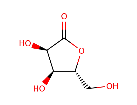 Molecular Structure of 5336-08-3 (D(+)-Ribonic acid gamma-lactone)
