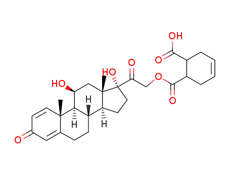 21-<<(6-carboxy-3-cyclohexen-1-yl)carbonyl>oxy>-11β,17α-dihydroxypregna-1,4-diene-3,20-dione