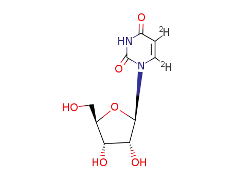 Molecular Structure of 40632-21-1 (URIDINE-5,6-D2)