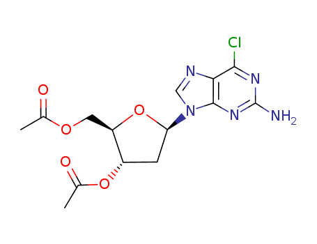 2-AMino-6-chloropurine-3',5'-di-O-acetyl-2'-deoxyriboside