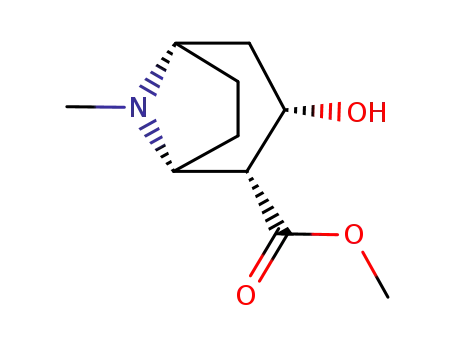 Molecular Structure of 7143-09-1 (ECGONINE METHYL ESTER)