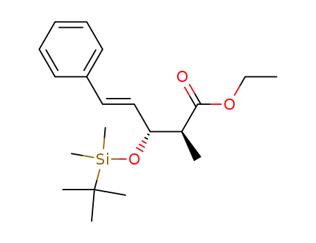 (E)-(2S,3R)-3-(tert-Butyl-dimethyl-silanyloxy)-2-methyl-5-phenyl-pent-4-enoic acid ethyl ester