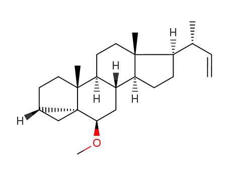 (1aS,3aR,3bS,5aR,6R,8aS,8bS,10R,10aR)-10-Methoxy-3a,5a-dimethyl-6-((R)-1-methyl-allyl)-hexadecahydro-cyclopenta[a]cyclopropa[2,3]cyclopenta[1,2-f]naphthalene