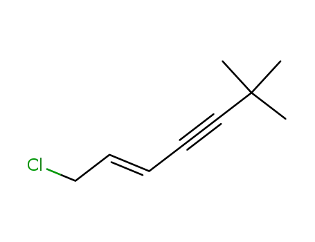 Molecular Structure of 287471-30-1 (1-CHLORO-6,6-DIMETHYL-2-HEPTEN-4-YNE)