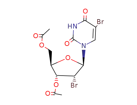 Molecular Structure of 57777-91-0 (Uridine, 2',5-dibromo-2'-deoxy-, 3',5'-diacetate)