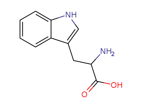 Molecular Structure of 54-12-6 (DL-Tryptophan)