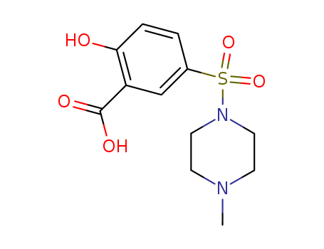 2-hydroxy-5-[(4-methylpiperazine-1-)sulfonyl]benzoic acid
