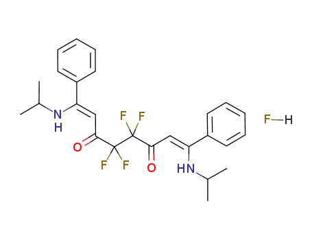 1,8-Bis(isopropylamino)-1,8-diphenyl-4,4,5,5-tetrafluoroocta-1,7-dien-3,6-dione hydrofluoride